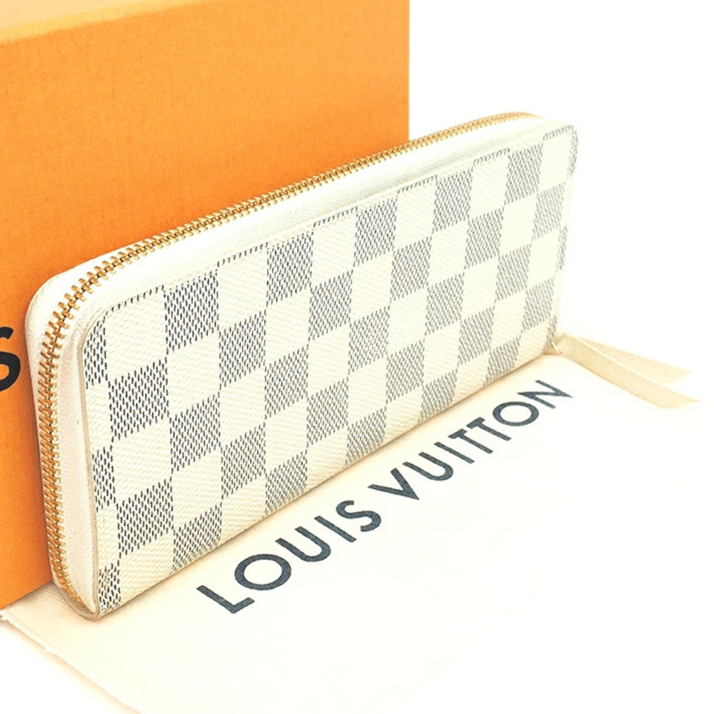 Louis Vuitton Portefeuille Clemence Damier Azur White - Picture 2 of 7